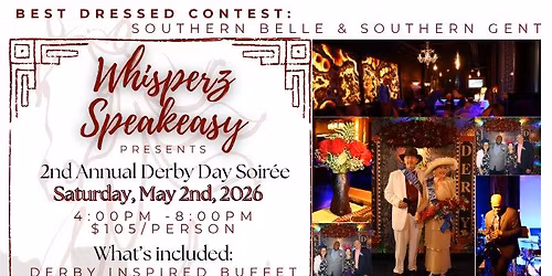 2nd Annual Derby Day Soir\u00e9e at Whisperz Speakeasy