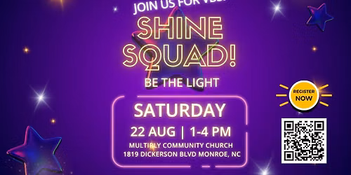 SHINE SQUAD: BE THE LIGHT - VBS @ Multiply