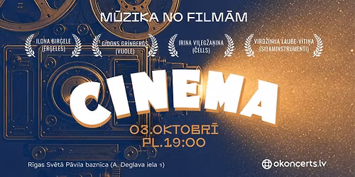 CINEMA \u2013 m\u016bzika no film\u0101m