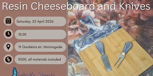 Resin Cheeseboard and knives workshop