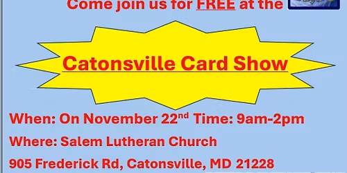 Catonsville Card Show