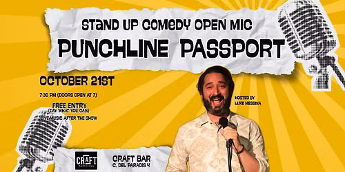 Passport Punchline: English Comedy Night at Craft Bar