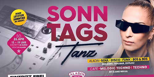 Sonntags Tanz im Aladin - Musik | Bewegung | Lebensfreude