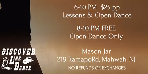 Line Dancing at Mason Jar, Mahwah NJ ~ Beginner Instructions & Open Dancing