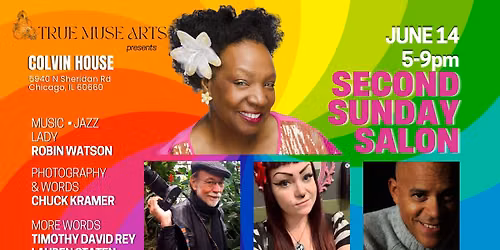 Second Sunday PRIDE Salon: MUSIC Robin Watson \u2022 PHOTOGRAPHY & WORDS Chuck Kramer & MORE