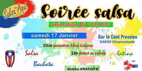 Soir\u00e9e salsa Cubaine + Latina