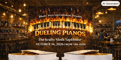 Blazin' Keys Dueling Pianos live @ The Krafty Sloth Taphouse - Oct 16, 2026