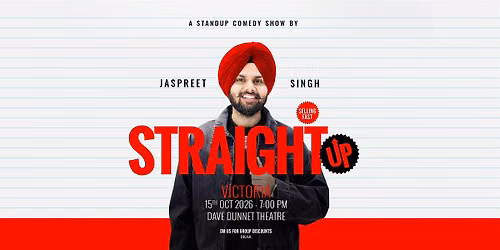 Jaspreet Singh Live: Straight  Up  2026- Victoria