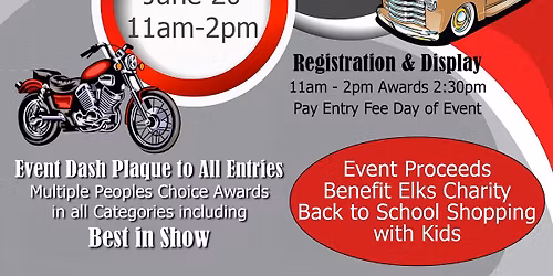 Elks Car Show at the Sertoma Duck Race Festival 