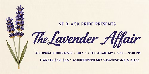 The Lavender Affair: A Formal Fundraiser for SF Black Pride