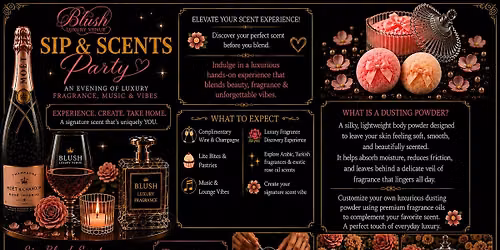 Perfume Blending Experience at Blush Luxury Venue