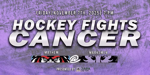 Hockey Fights Cancer presented by The Zara Law Firm