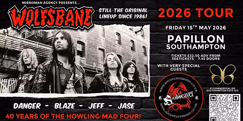 Wolfsbane (40 years tour) at Papillon, Southampton 