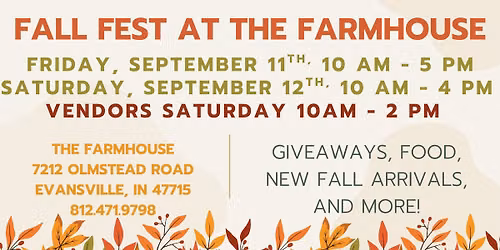 \ud83c\udf42Fall Fest at The Farmhouse!\ud83c\udf42