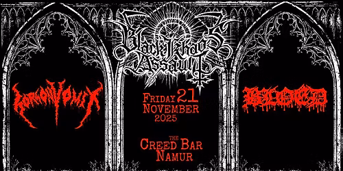 Black Khaos Assault 2025.10 at CREED BAR, 21\/11\/2025 | GORGON VOMIT (UK) + BLOED (NL)
