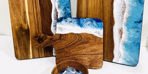 Resin Art Workshop (Cheese Board & Coasters)