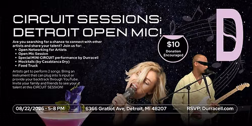 CIRCUIT SESSIONS: OPEN MIC + Detroit Music!