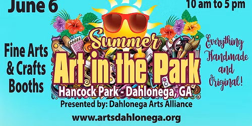 DAA Summer Art in the Park - Saturday, June 6th, 2026!