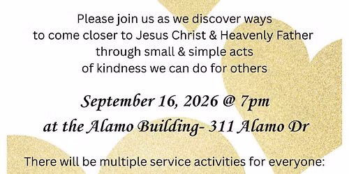 Stake Relief Society Fall Social Service Activity
