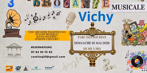 3\u00e8me Brocante musicale + sc\u00e8ne ouverte + vide greniers