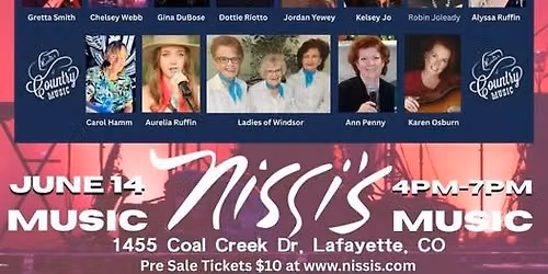 Lori singing with The Ladies of Country 2026!