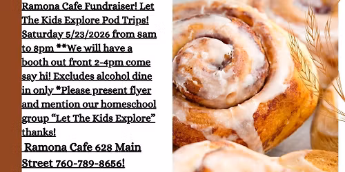 RAMONA CAFE FUNDRAISER AND BOOTH WITH COFFEE AND WOODEN ROSES!