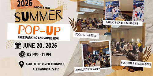 Summer POP UP indoor Marquet