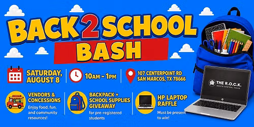 Back 2 School Bash:  Backpack Giveaway