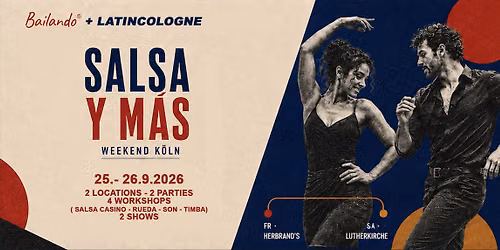 Salsa y mas Weekend - Fr. 25. + Sa. 26.9.2026 ! 