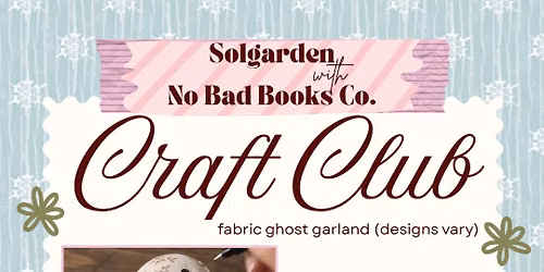Ghosty Garland Craft Club