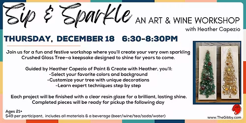 Sip & Sparkle: An Art & Wine Workshop