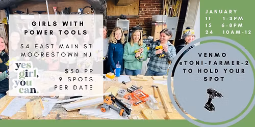 Girls with Power Tools Workshop