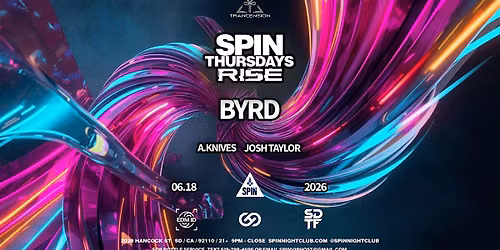 RISE: Trance Thursday at SPIN Nightclub | Uplifting & Tech Trance