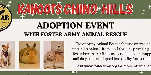 Adoption Event - Foster Army Animal Rescue