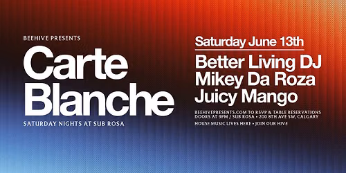 CARTE BLANCHE \u2022 06.13.26