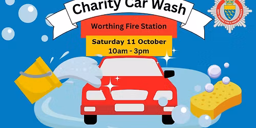 Charity Car Wash at Worthing Fire Station