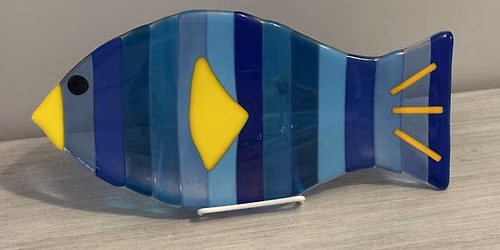 09\/05\/26 - Fused Glass - Slumped Fish Dish at Botanical Goods
