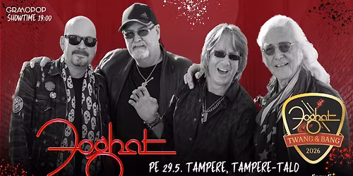 Foghat - Tampere - 29.5.2026