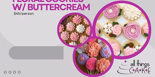 Floral Cookies with Buttercream Icing