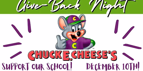 Chuck E Cheese Give-Back Night