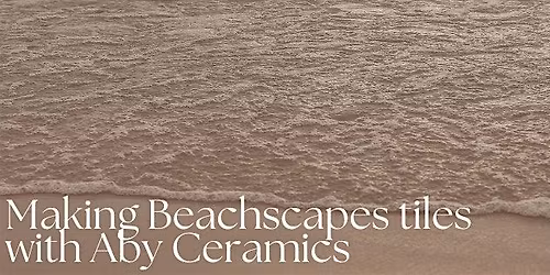 Making Beachscape tiles with Aby Ceramics