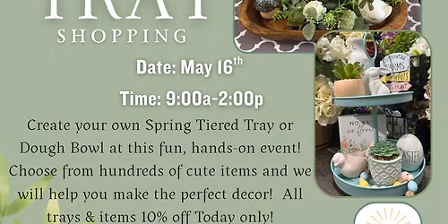 Tiered Tray Shopping at Our Creative Marketplace WAPAKONETA