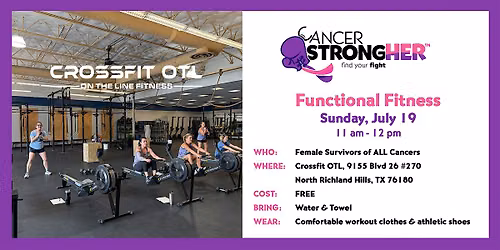 Cancer StrongHER Functional Fitness \u2014 July 19, 2026