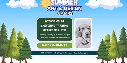 Summer Camp Intense Color Sketching Training (3rd-8th)