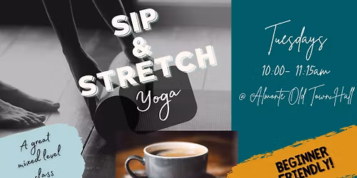 Sip & Stretch - more than just a yoga class