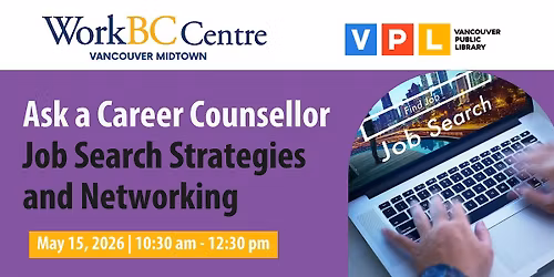 Ask a Career Counsellor : Job Search Strategies and Networking