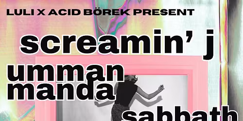 Thursday Dec 4 The National Band of Texas, Umman Manda, Sabbath Crow, Screamin J