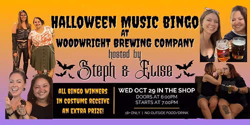 Halloween Music Bingo w\/Steph & Elise