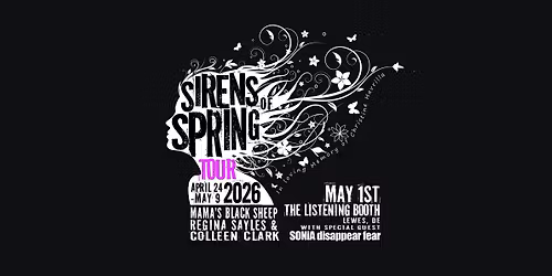 **SOLD OUT**SOS Tour w\/ Mama's Black Sheep, Regina Sayles, Colleen Clark and SONiA disappear fear!