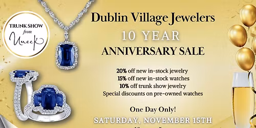 10 Year Anniversary Sale